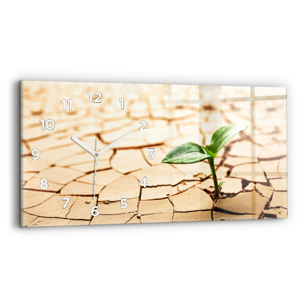 Horizontálne hodiny Zasaďte do suchej pôdy