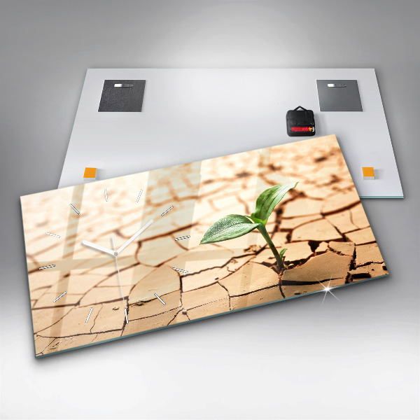 Horizontálne hodiny Zasaďte do suchej pôdy