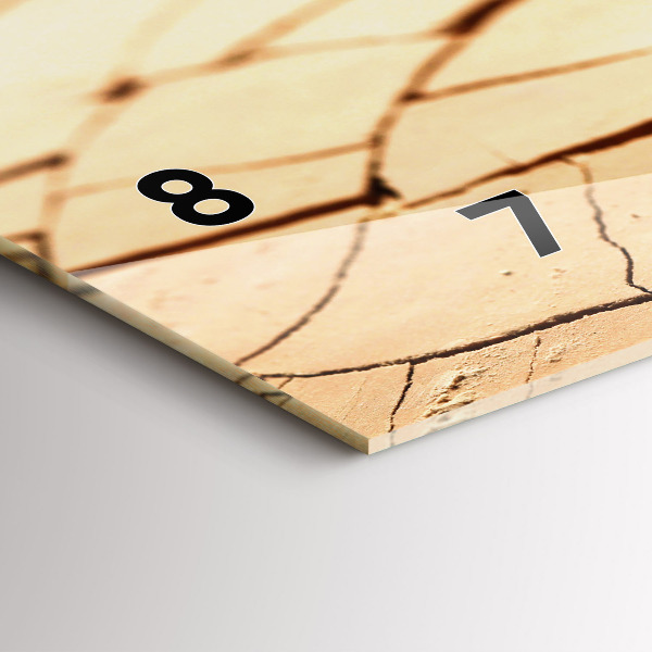 Horizontálne hodiny Zasaďte do suchej pôdy