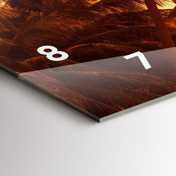 Horizontálne hodiny Slnečné palmy