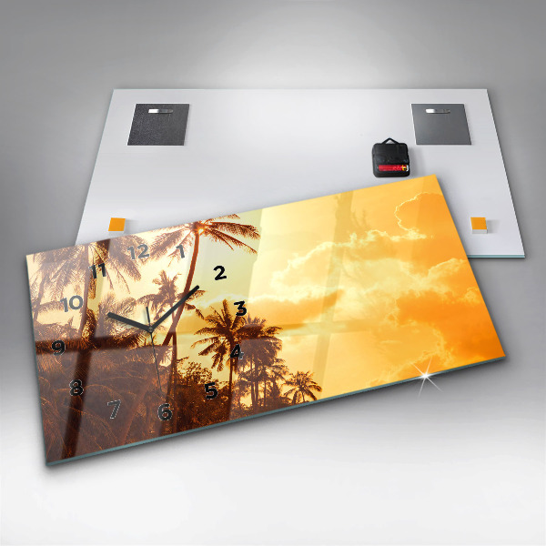 Horizontálne hodiny Slnečné palmy
