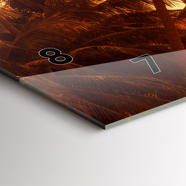 Horizontálne hodiny Slnečné palmy