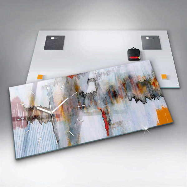 Horizontálne hodiny Abstrakcia