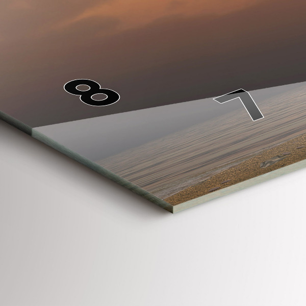 Horizontálne hodiny Zvieratá Západ slnka