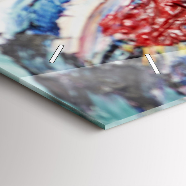 Horizontálne hodiny Fragment olejového umenia