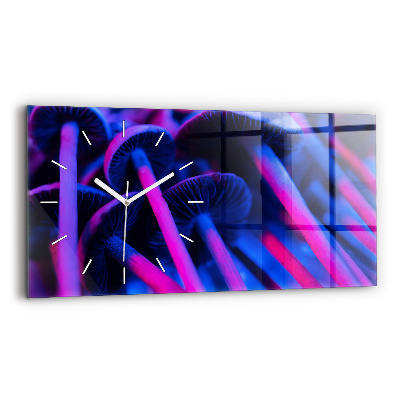 Horizontálne hodiny Magické farebné huby