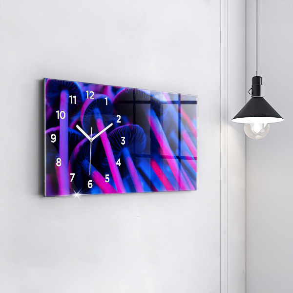 Horizontálne hodiny Magické farebné huby