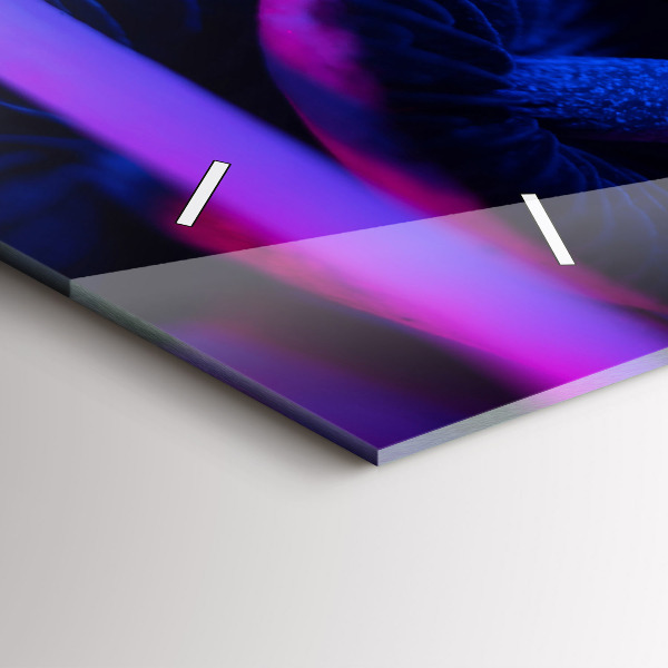 Horizontálne hodiny Magické farebné huby