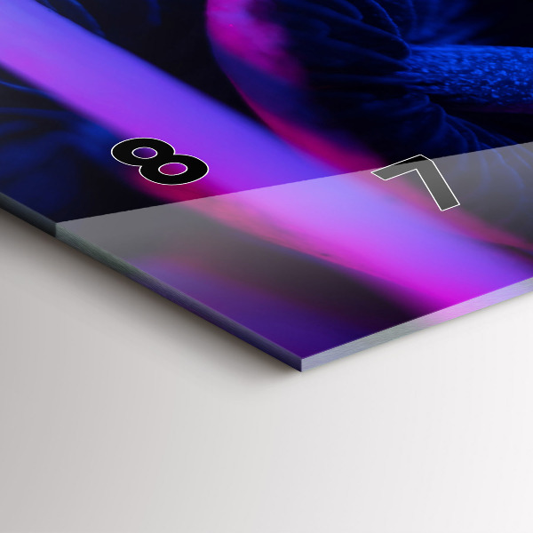 Horizontálne hodiny Magické farebné huby