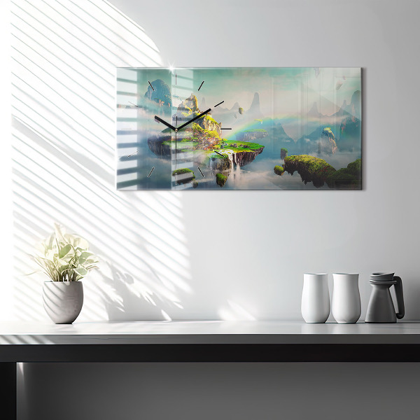 Horizontálne hodiny Fantazijné scény v čínskom štýle