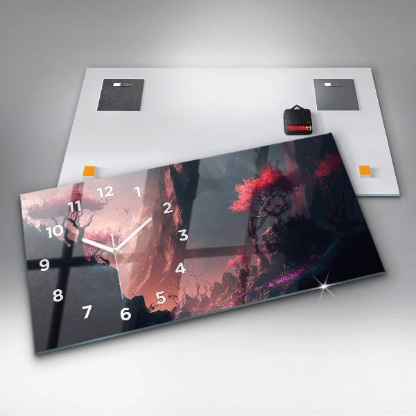 Horizontálne hodiny Čarovný les a pohorie