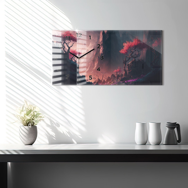 Horizontálne hodiny Čarovný les a pohorie