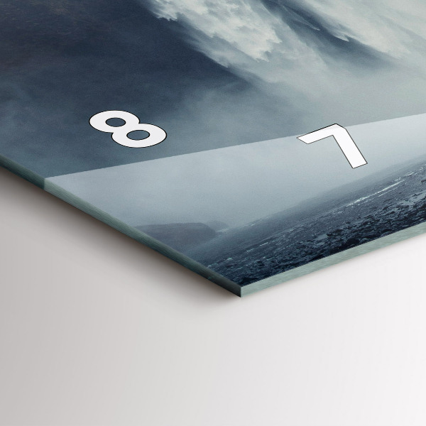 Horizontálne hodiny Vodopád Islandská krajina