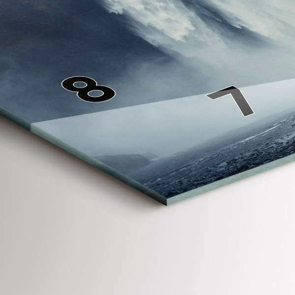 Horizontálne hodiny Vodopád Islandská krajina