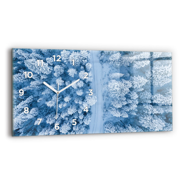 Horizontálne hodiny Les z vtáčej perspektívy