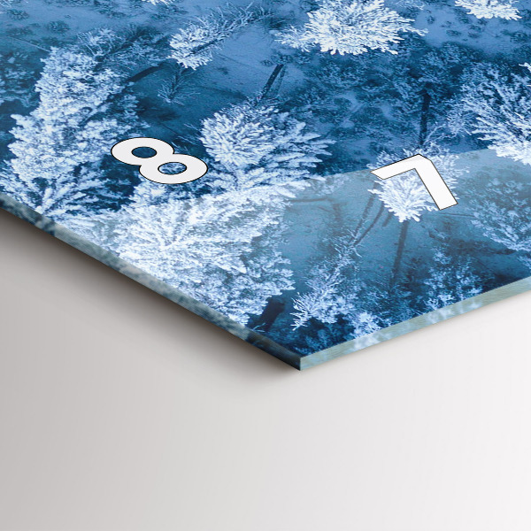 Horizontálne hodiny Les z vtáčej perspektívy