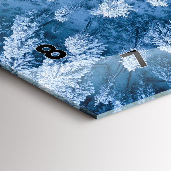 Horizontálne hodiny Les z vtáčej perspektívy