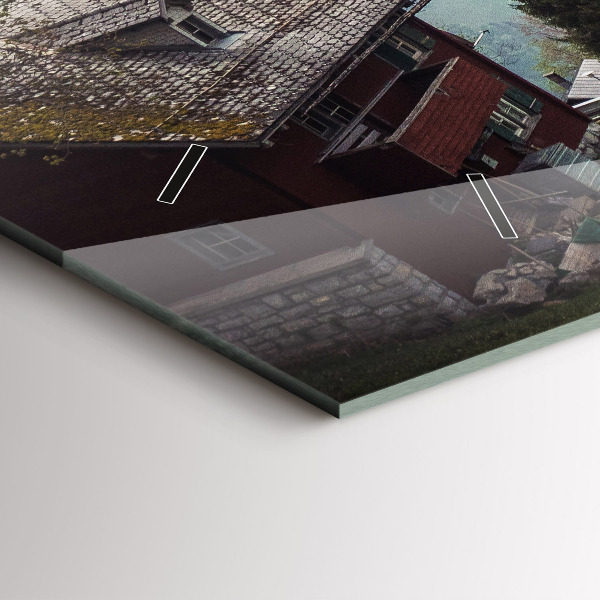 Horizontálne hodiny Výhľad na hory