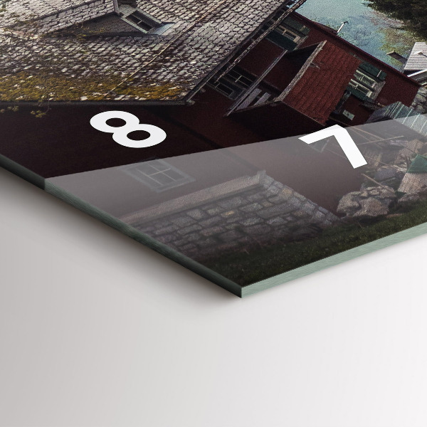 Horizontálne hodiny Výhľad na hory