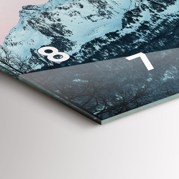 Horizontálne hodiny Pohorie v zime