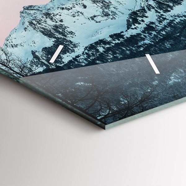 Horizontálne hodiny Pohorie v zime