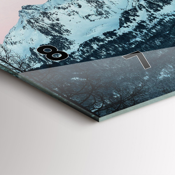 Horizontálne hodiny Pohorie v zime