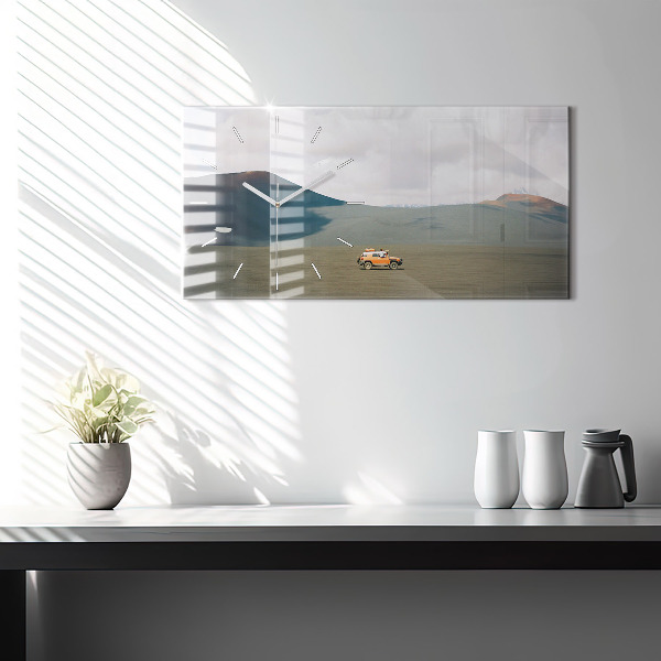 Horizontálne hodiny Vozidlo v Kamčatskej púšti