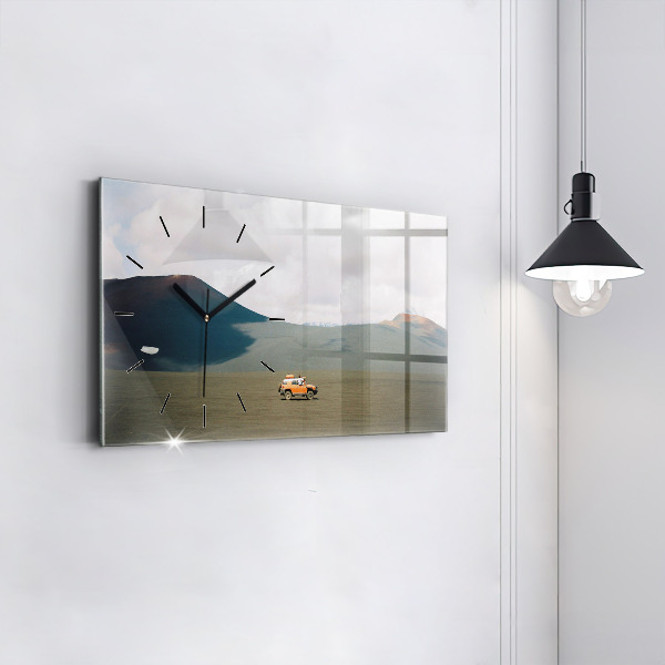 Horizontálne hodiny Vozidlo v Kamčatskej púšti