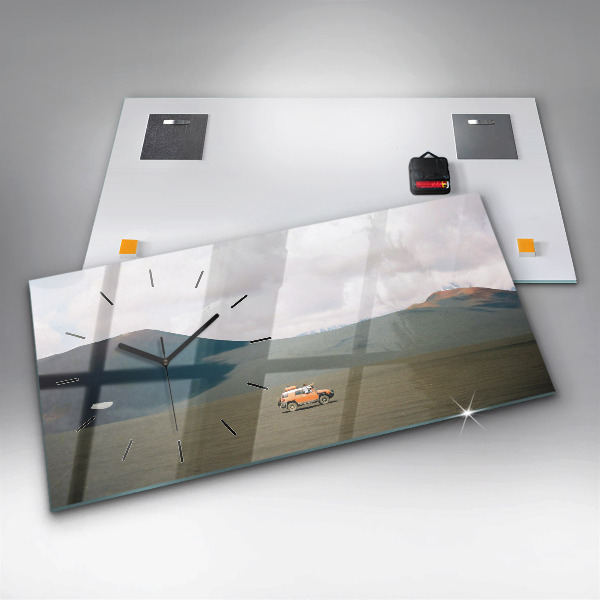 Horizontálne hodiny Vozidlo v Kamčatskej púšti