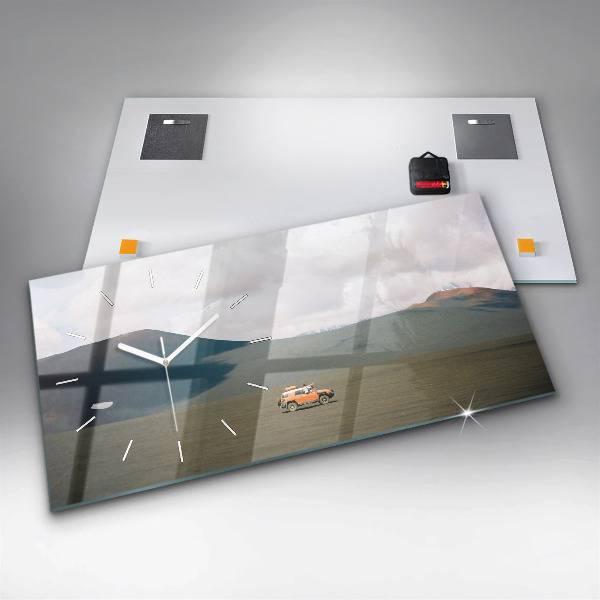 Horizontálne hodiny Vozidlo v Kamčatskej púšti