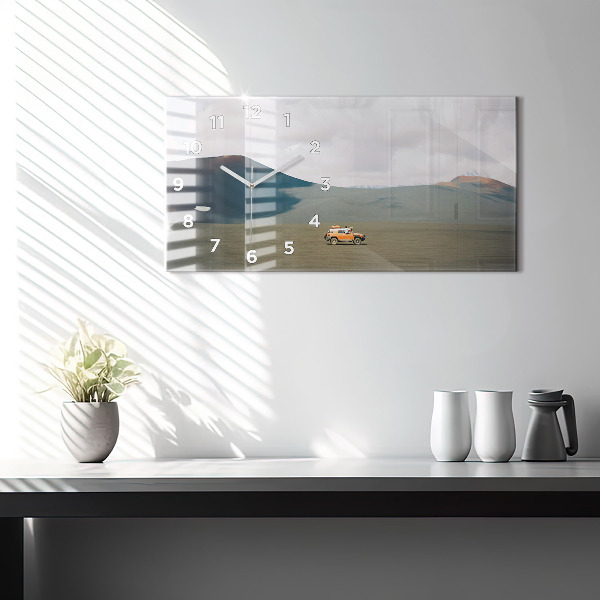 Horizontálne hodiny Vozidlo v Kamčatskej púšti