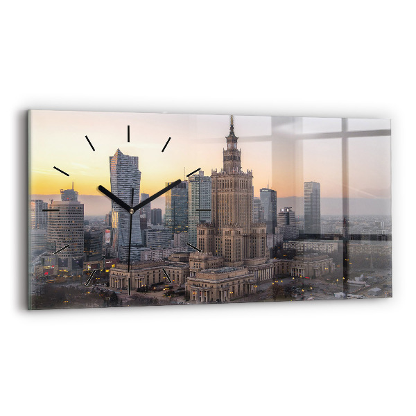 Horizontálne hodiny Panoráma Varšavy