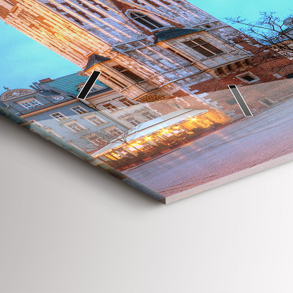 Horizontálne hodiny Hlavné trhové námestie v Krakove