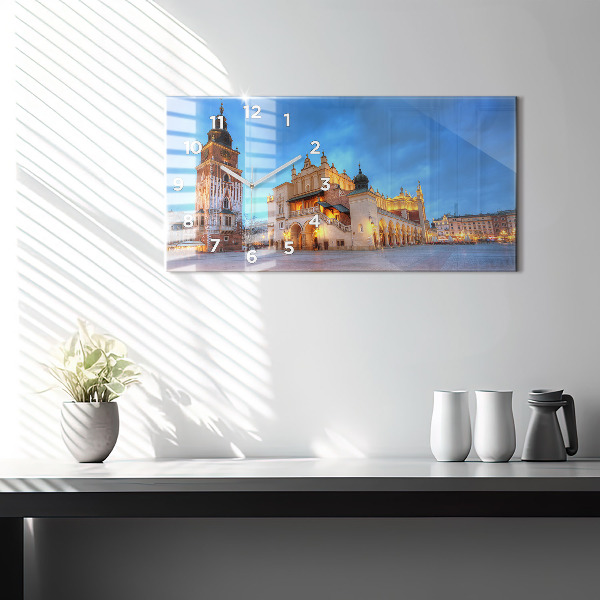 Horizontálne hodiny Hlavné trhové námestie v Krakove