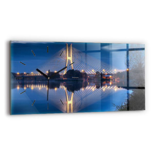 Horizontálne hodiny Most Rędziński Wrocław