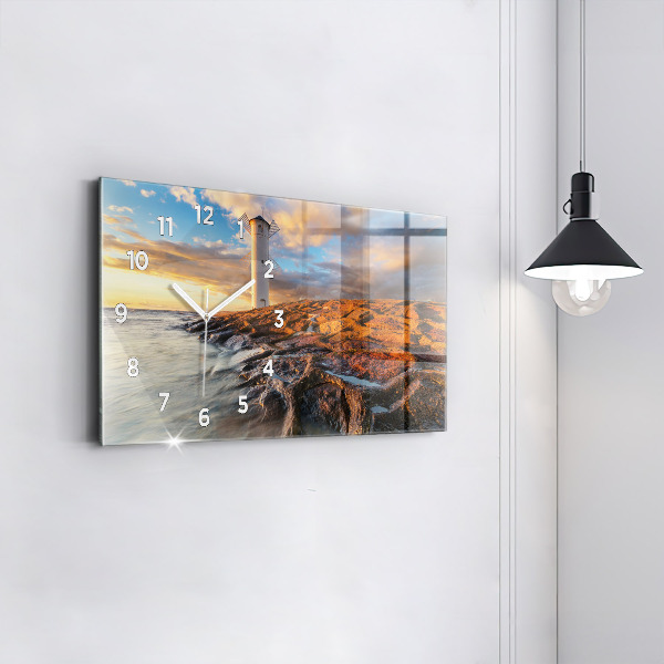 Horizontálne hodiny Maják a Baltské more