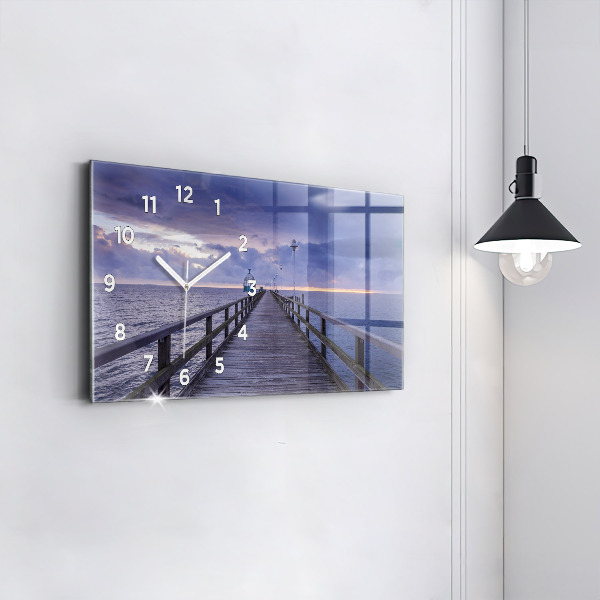 Horizontálne hodiny Mólo pri Baltskom mori