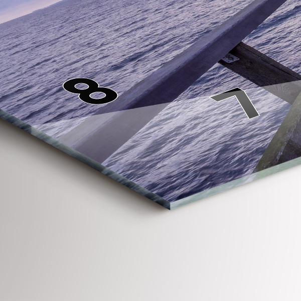 Horizontálne hodiny Mólo pri Baltskom mori