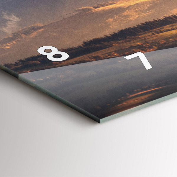 Horizontálne hodiny Tatry v zime horská panoráma