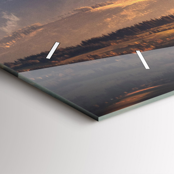 Horizontálne hodiny Tatry v zime horská panoráma