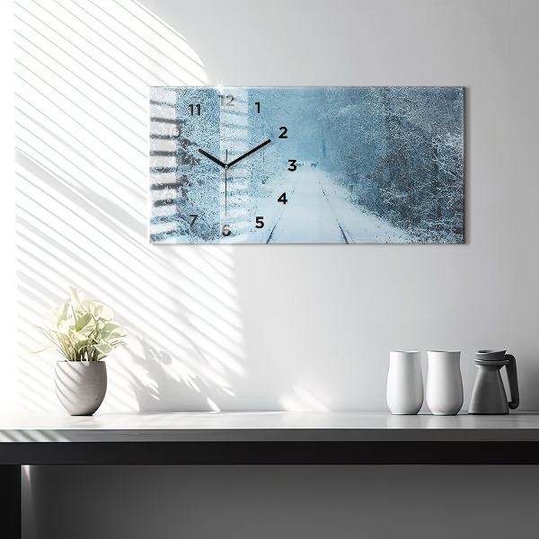 Horizontálne hodiny Jeleň na tratiach