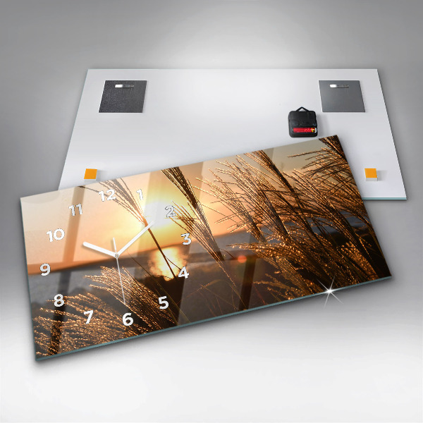 Horizontálne hodiny Pšenica v Zlatej hodine