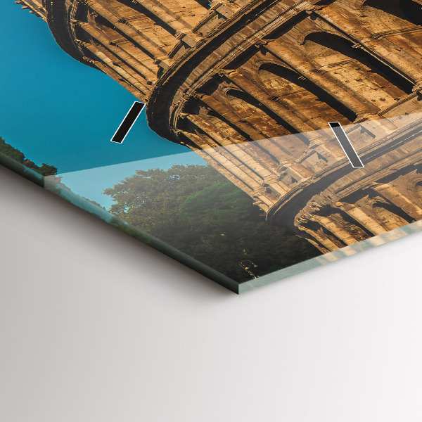 Horizontálne hodiny Koloseum v Taliansku