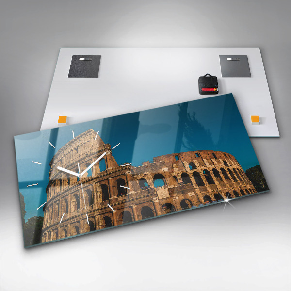 Horizontálne hodiny Koloseum v Taliansku