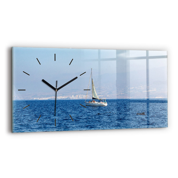 Horizontálne hodiny Jachta na Tenerife