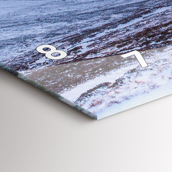 Horizontálne hodiny Chata v horskom prostredí