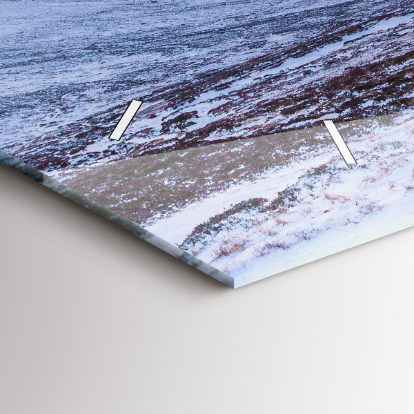 Horizontálne hodiny Chata v horskom prostredí