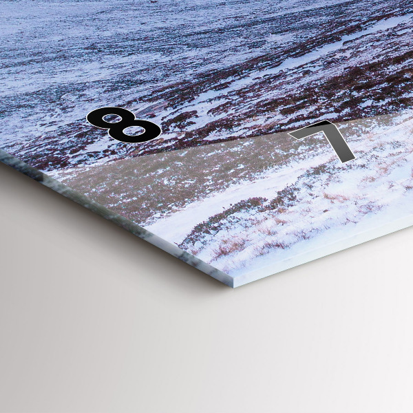 Horizontálne hodiny Chata v horskom prostredí