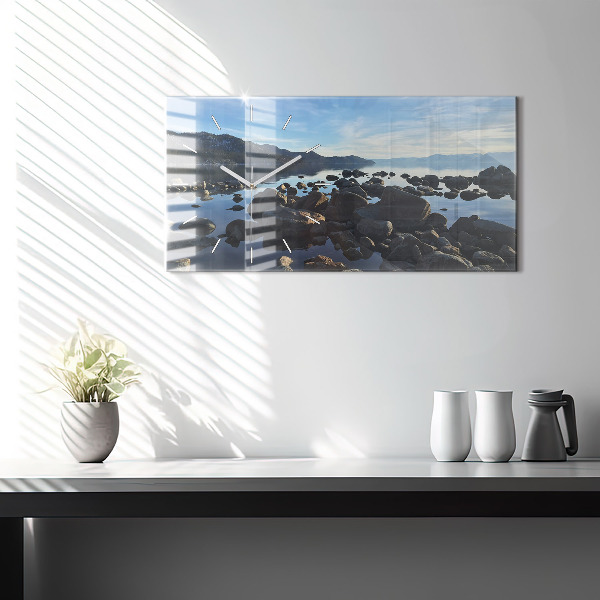 Horizontálne hodiny Výhľad na more