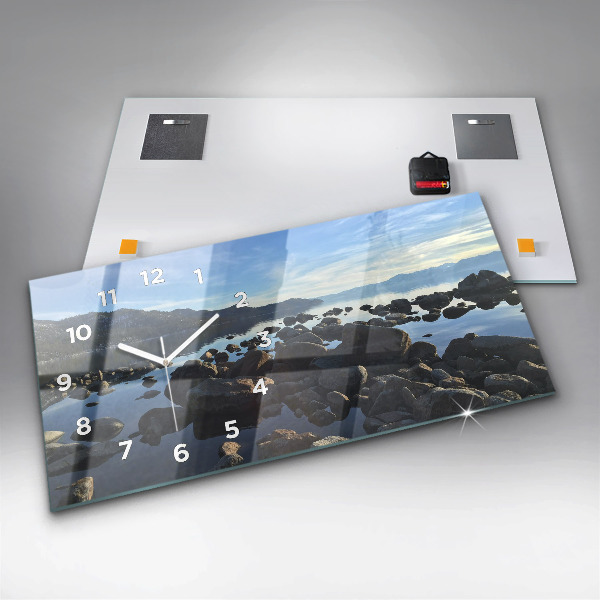 Horizontálne hodiny Výhľad na more